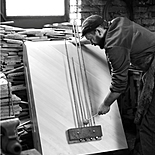 Výroba nových nástrojů v kovárně, Znojmo 2014