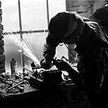 Making of new instruments in a forge, Znojmo 2014