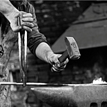 Making of new instruments in a forge, Znojmo 2014