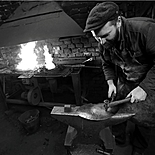 Making of new instruments in a forge, Znojmo 2014